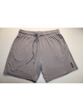 Comfrt Men's Lounge Shorts Grey Athletic Gym Sweatshorts Size Large Drawstring